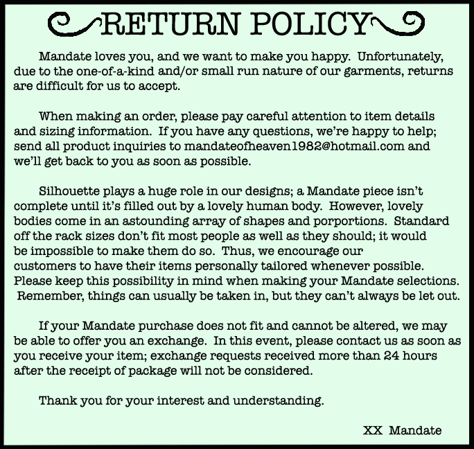 Return Policy